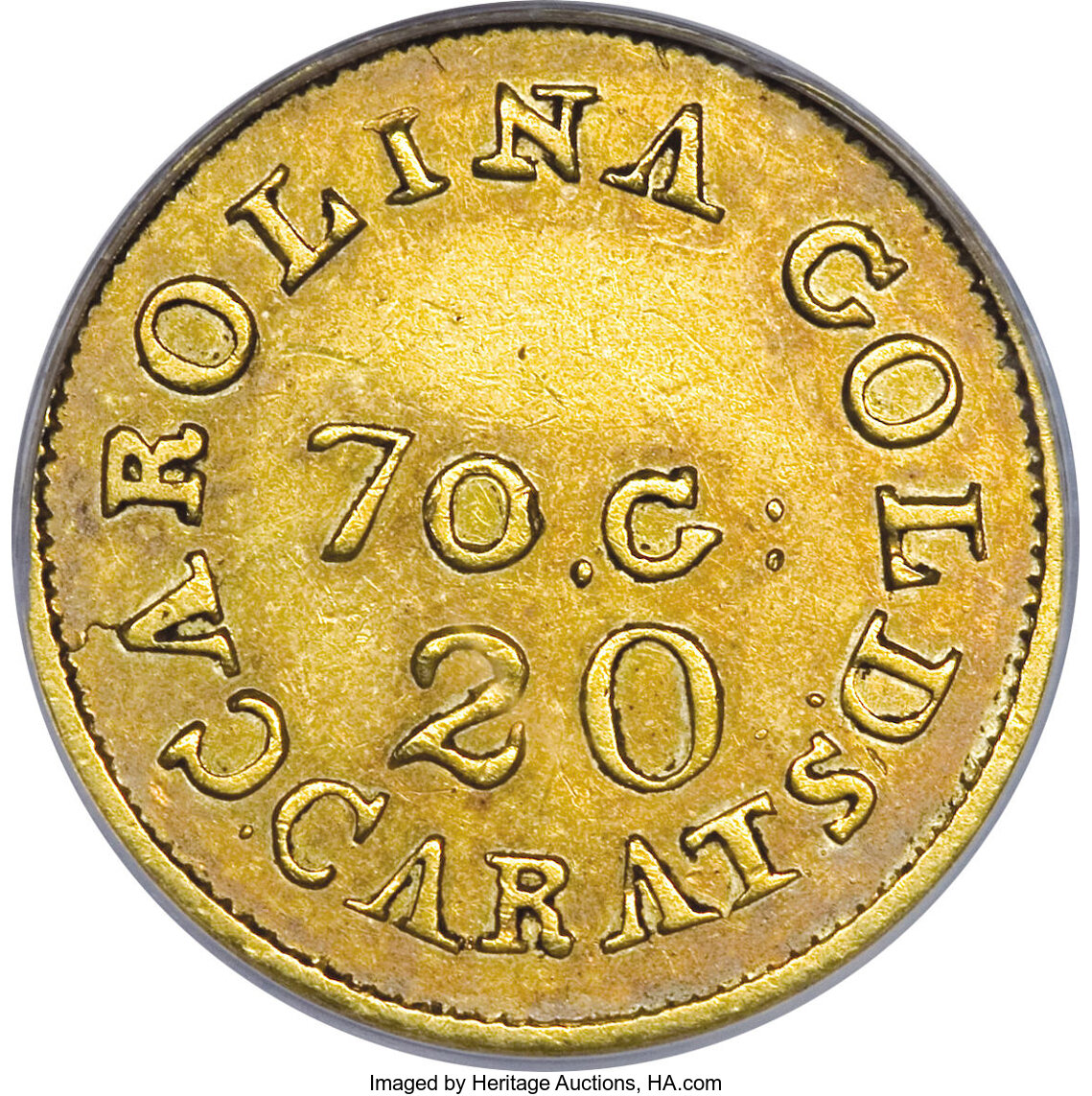 image for: (1837-42) $2 1/2 C. Bechtler Quarter Eagle, 70G. 20C. AU55 PCGS....