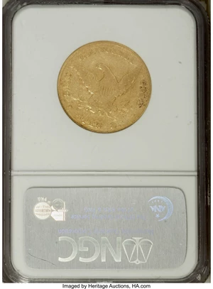 image for: 1852 $10 Wass Molitor Ten Dollar, Small Head XF40 NGC....