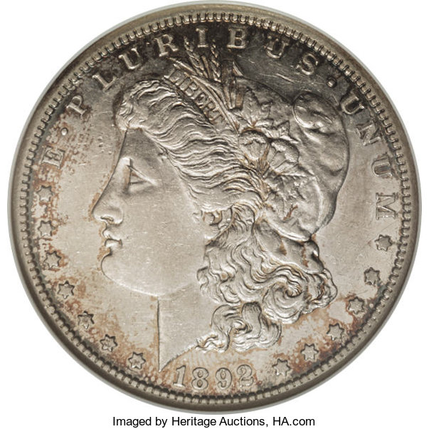 image for: 1892-S $1 AU53 Prooflike NGC....