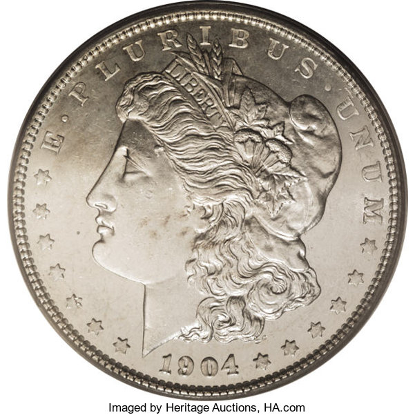 image for: 1904 $1 MS64 Prooflike PCGS....