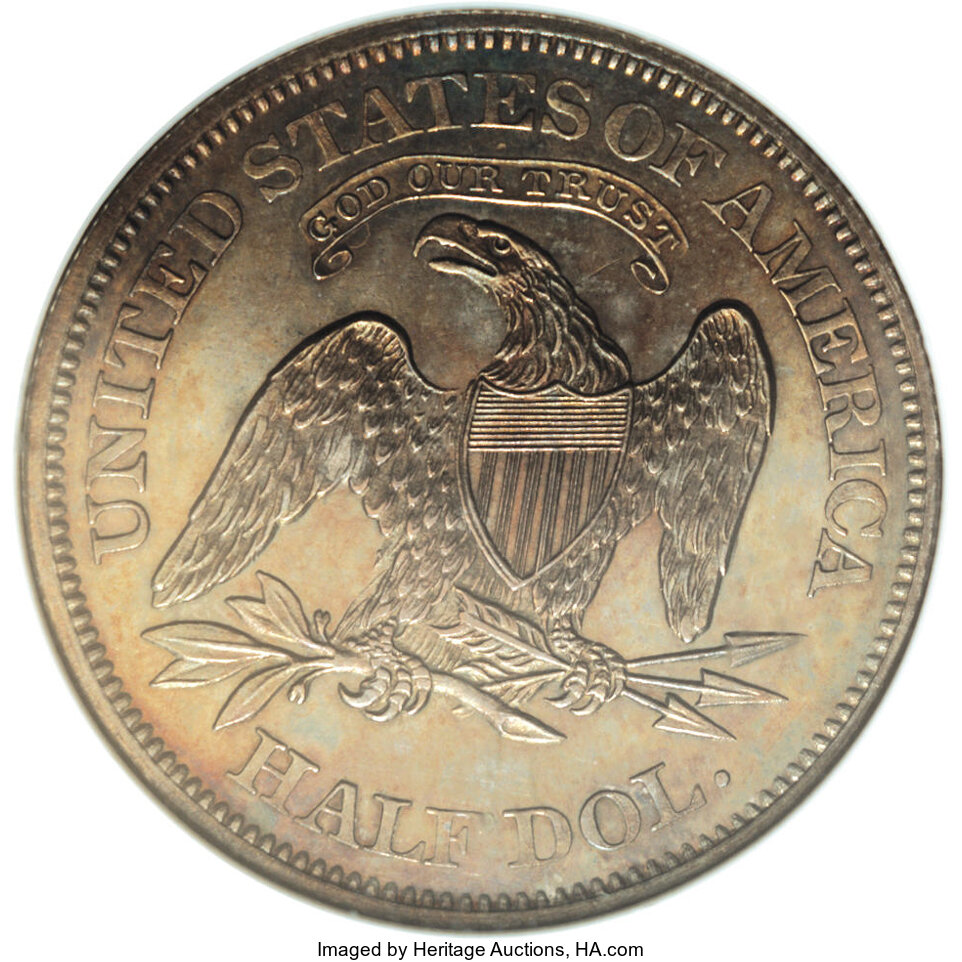image for: 1862 50C Half Dollar, Judd-293, Pollock-351, R.5, PR65 NGC....