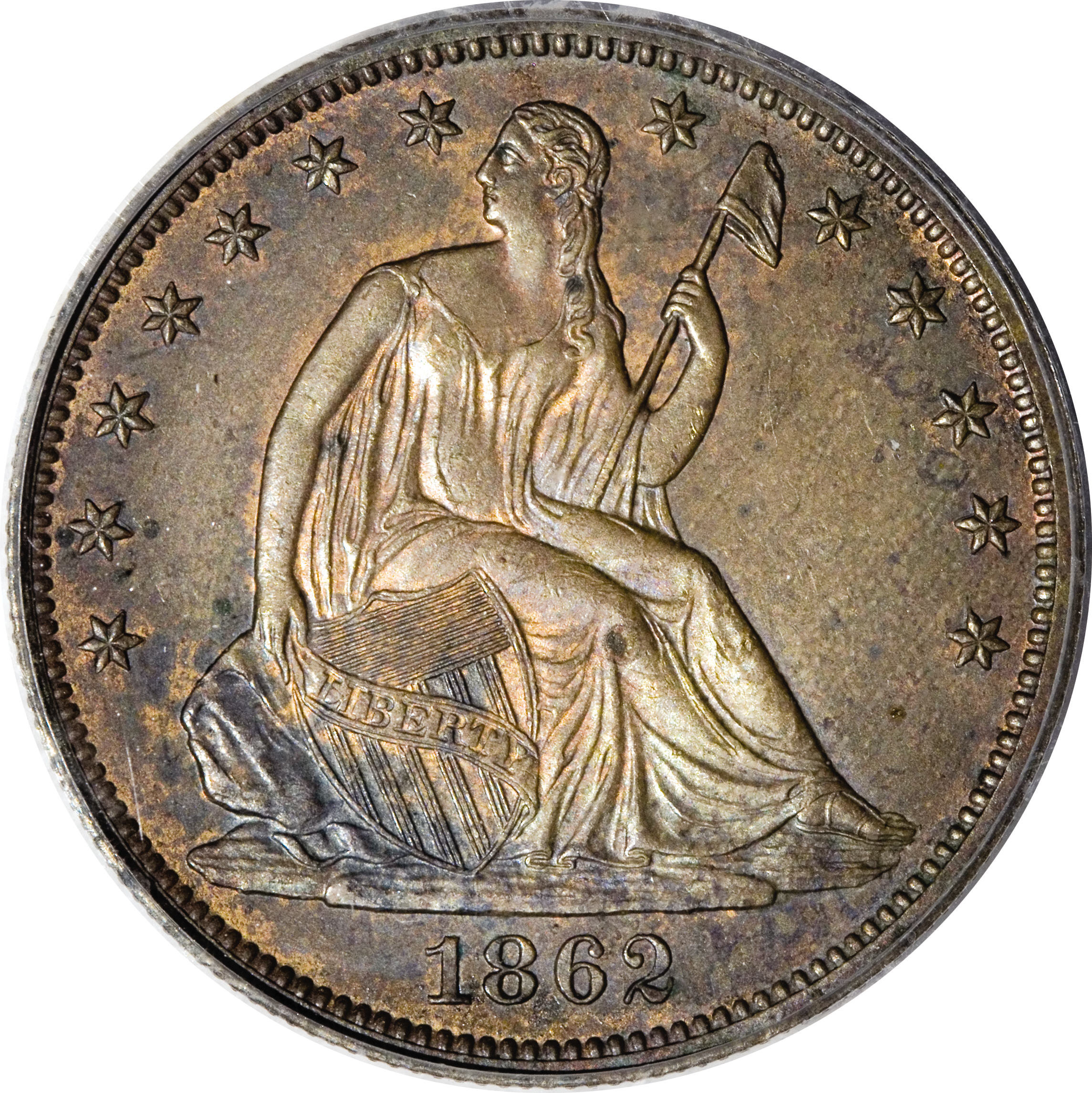 image for: 1862 50C Half Dollar, Judd-294, Pollock-352, Low R.7, PR63 Brown PCGS....