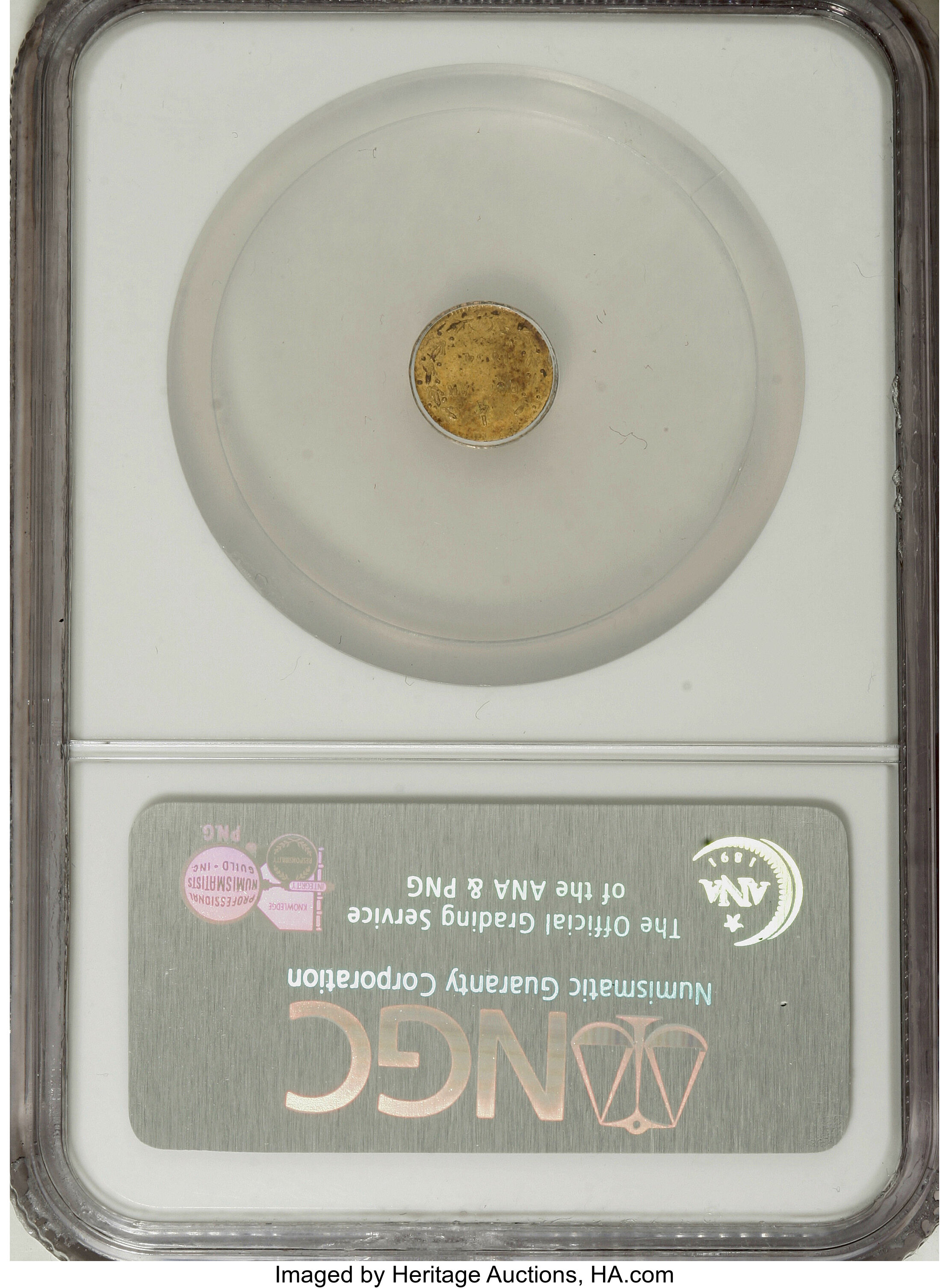 image for: 1854 25C Liberty Round 25 Cents, BG-216, R.6, MS61 NGC....