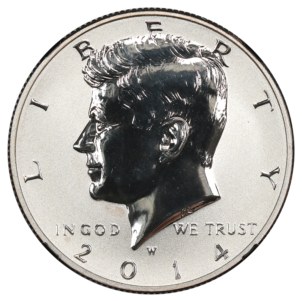 image for: 2014-W 50th Anniversary 50c NGC Reverse Proof 69 UCAM (High Relief)