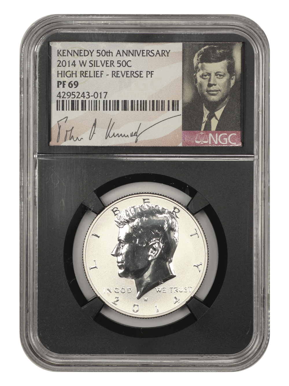 image for: 2014-W 50th Anniversary 50c NGC Reverse Proof 69 UCAM (High Relief)