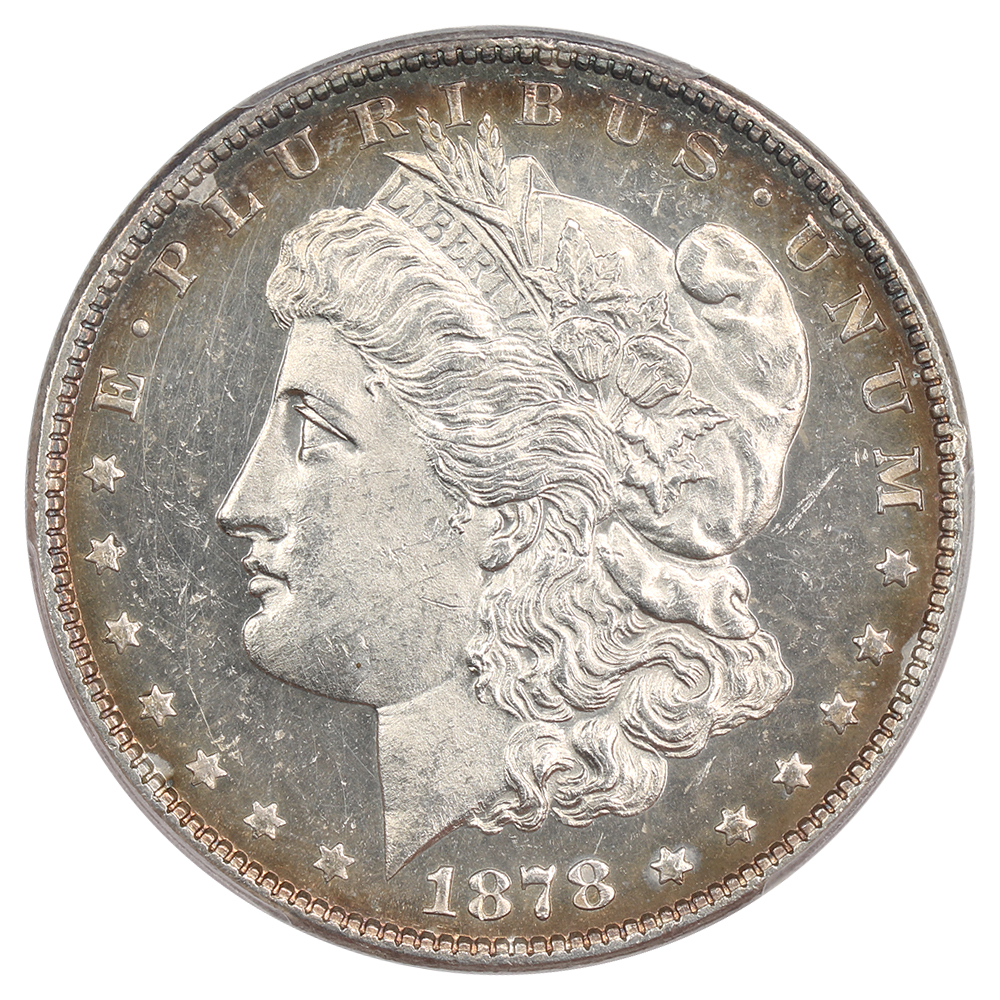 1878 7/8TF $1  Weak, 7/0TF, Line Thru Leg, VAM-31 MS DMPL MS60 DMPL thumbnail 22