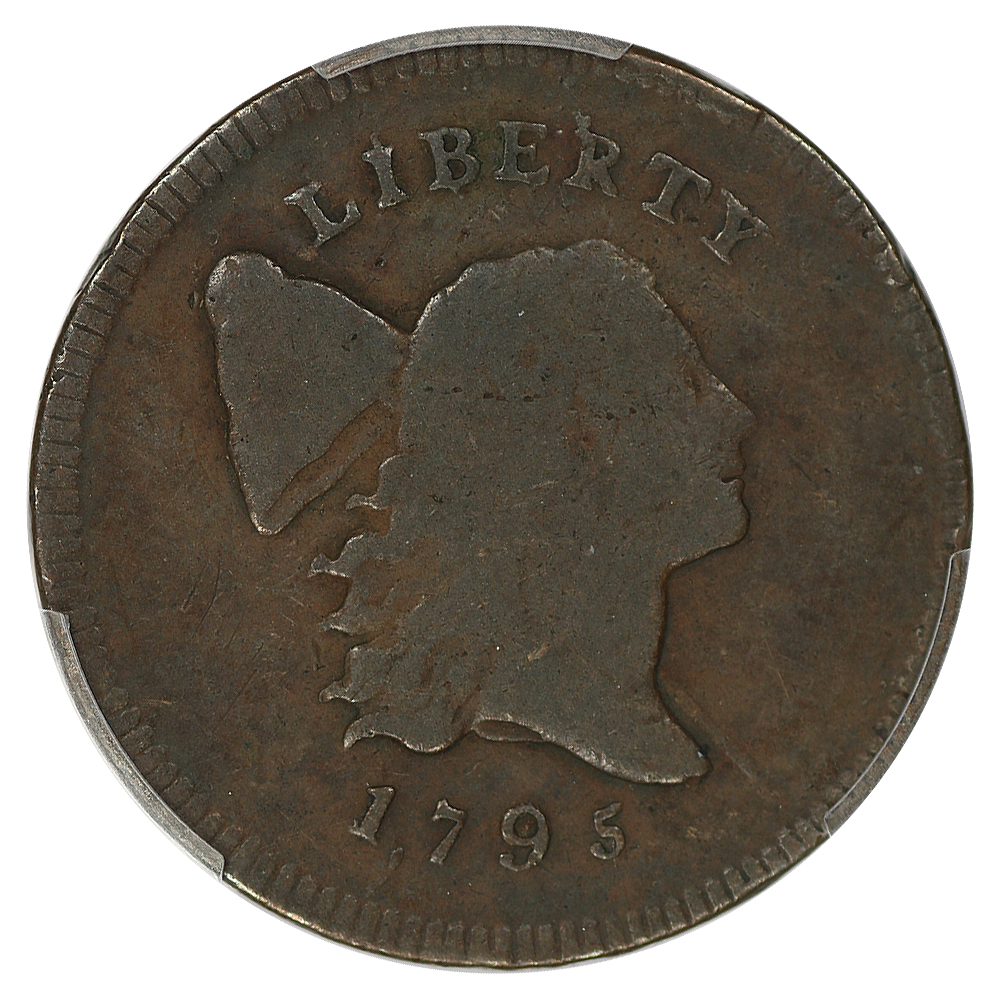 image for: 1795 1/2c PCGS VG-8 (C-4  Pole  Plain Edge  Punc. Date)