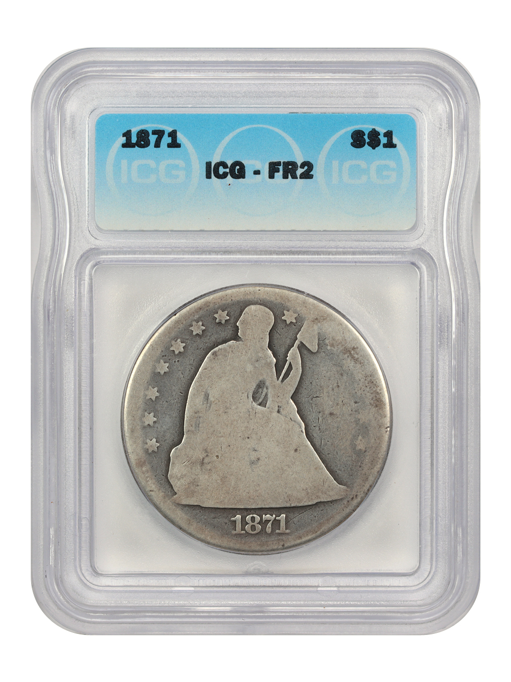 1871 $1 P1 CAC thumbnail 5