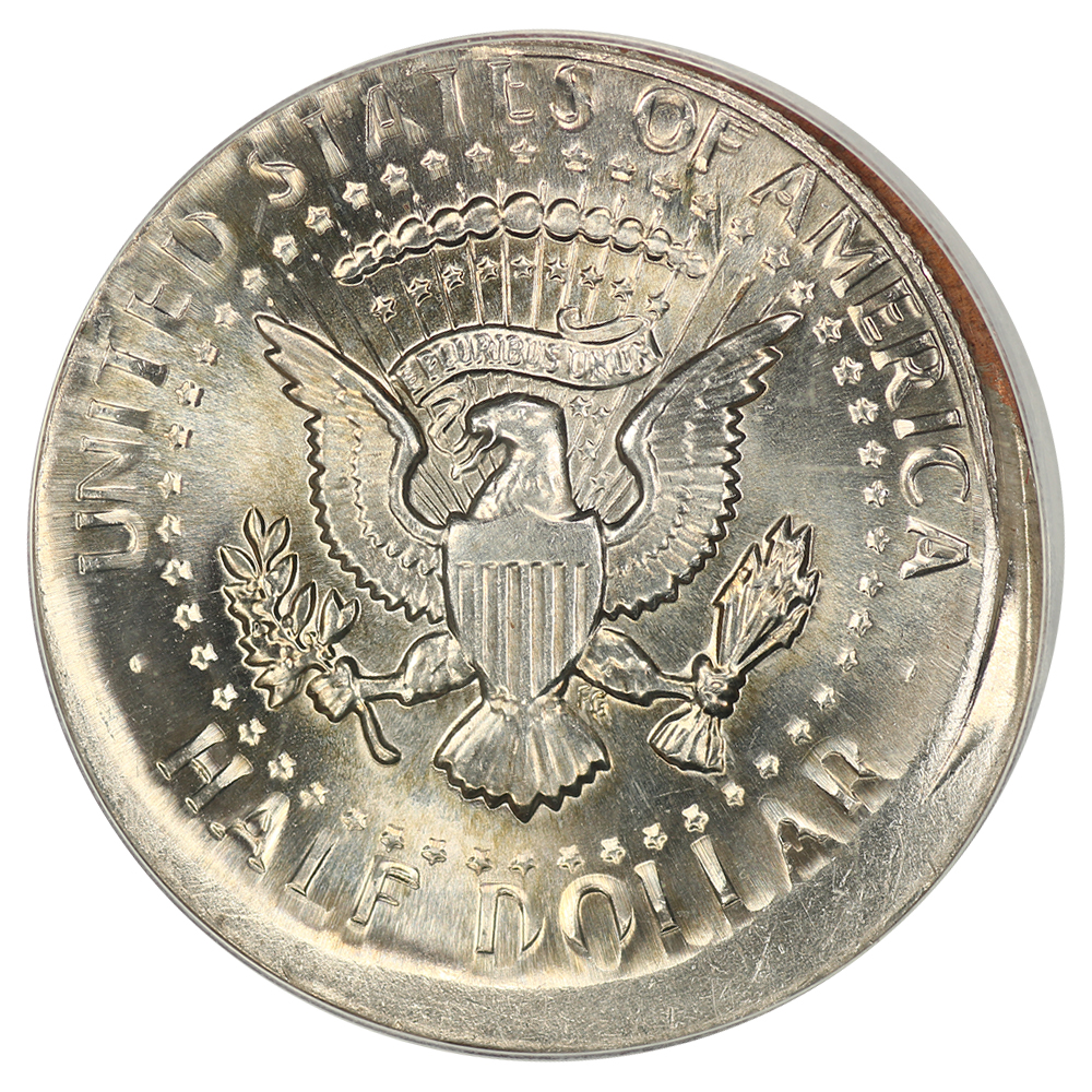 image for: Mint Error: 1983-P 50c ANACS MS65 (Tilted Partial Collar)