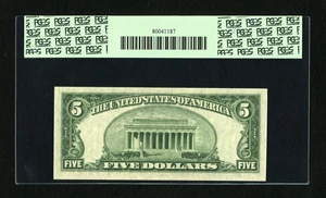 image for: Fr. 1656* $5 1953A Silver Certificate Star. PCGS Gem New 66PPQ....