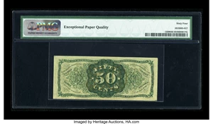 image for: Fr. 1339 50c Third Issue Spinner Type II PMG Choice Uncirculated 64 EPQ....