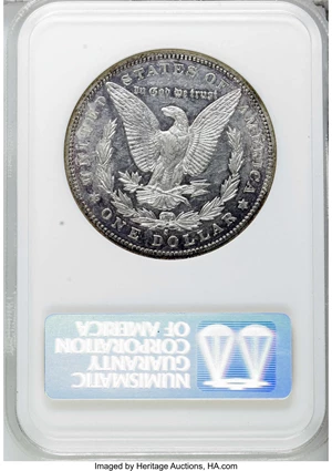 image for: 1884-S $1 AU50 Prooflike NGC. NGC Census: (11/61). PCGS Population (0/3). (#7157)From The Diamond Head Collection....