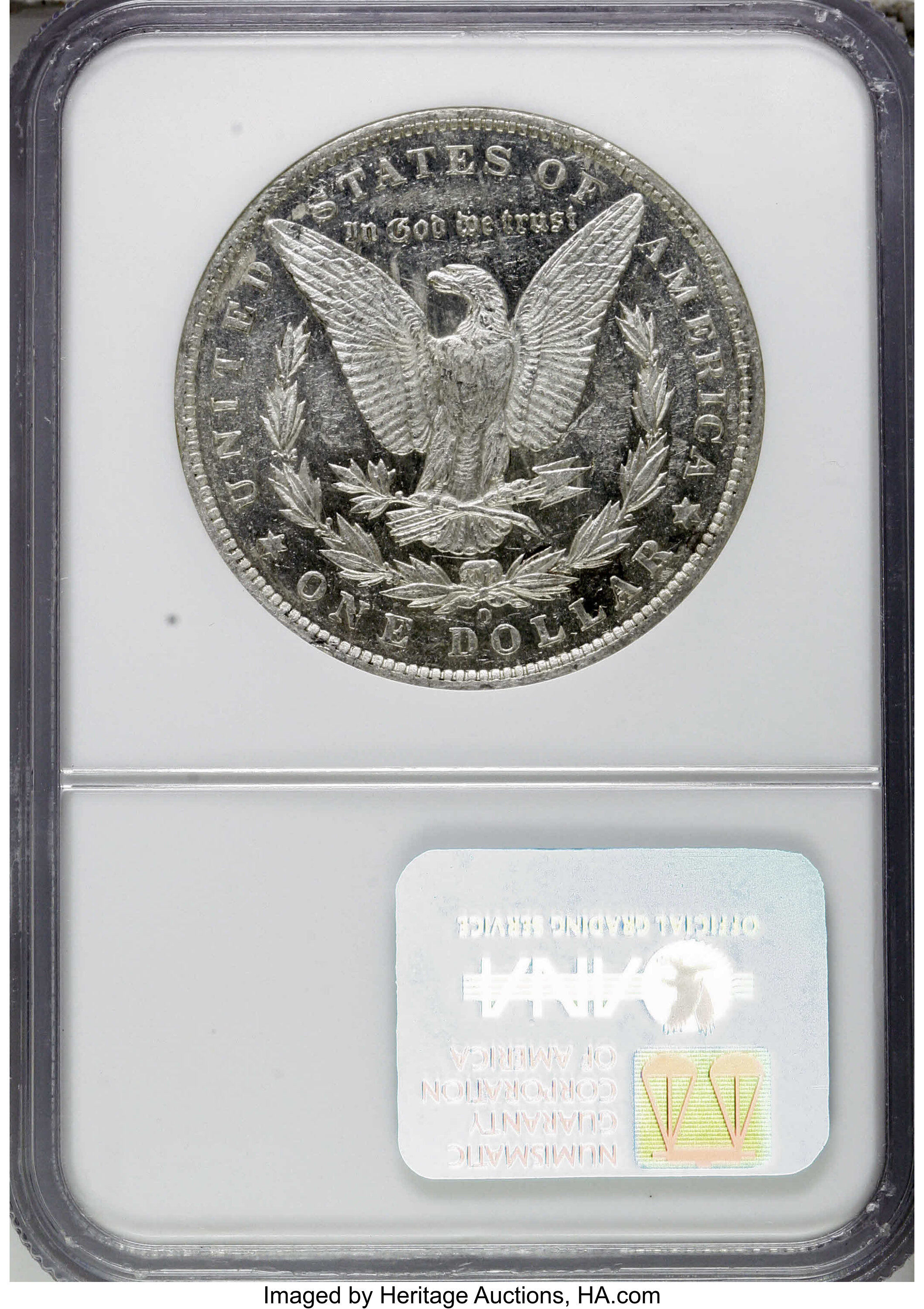 image for: 1886-O $1 AU58 Prooflike NGC. NGC Census: (10/7). PCGS Population (1/7).   (#7169)From The Diamond Head Collection....
