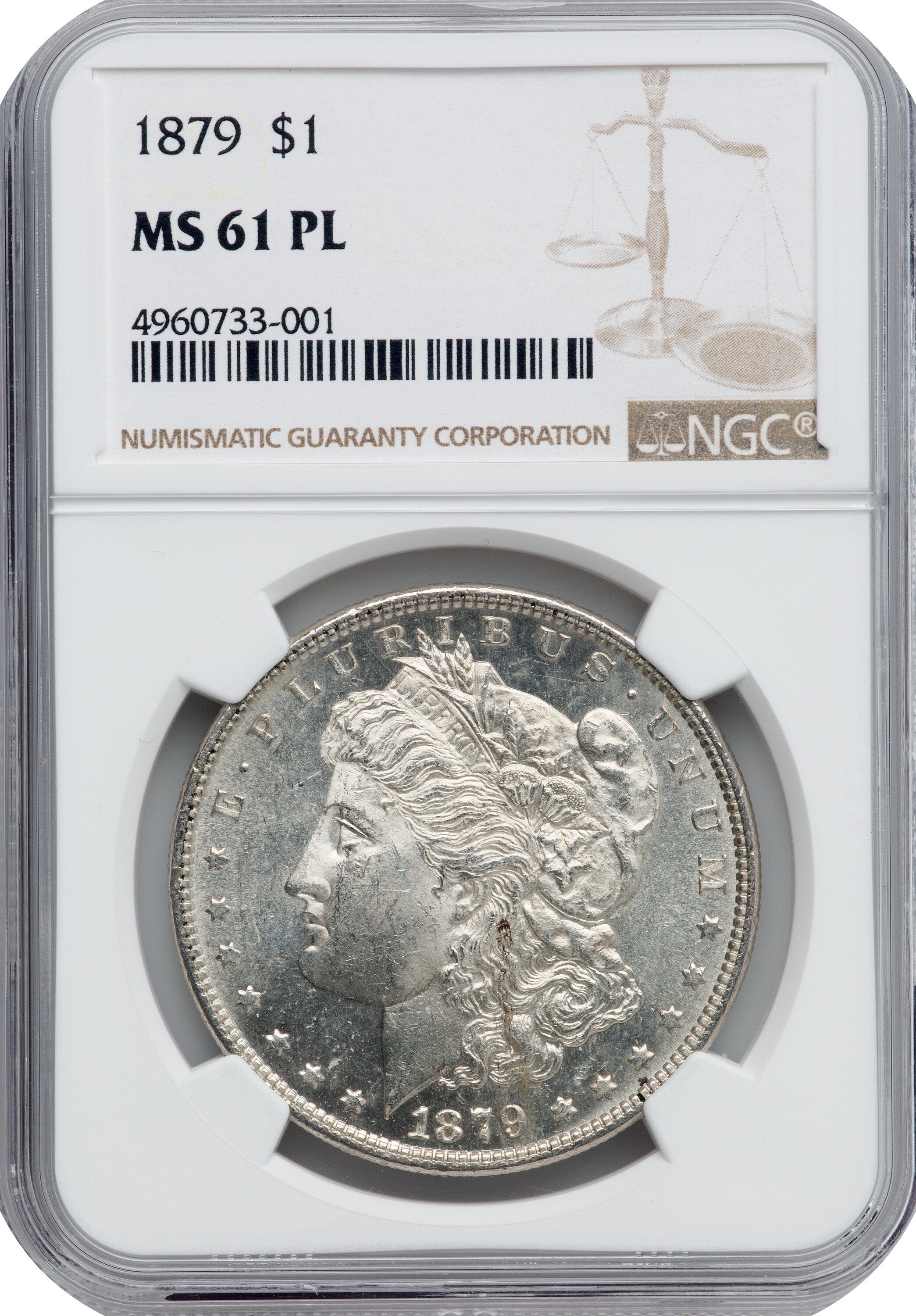 1879 $1  MS PL MS61 PL CAC thumbnail 4