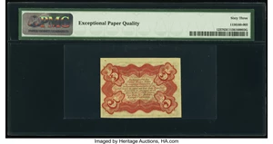 image for: Fr. 1237 5¢ Third Issue PMG Choice Uncirculated 63 EPQ....