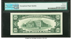 image for: Fr. 2020-B* $10 1969B Federal Reserve Note. PMG Gem Uncirculated 66 EPQ....