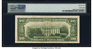 image for: Fr. 2058-H* $20 1934D Federal Reserve Star Note. PMG Very Fine 25....