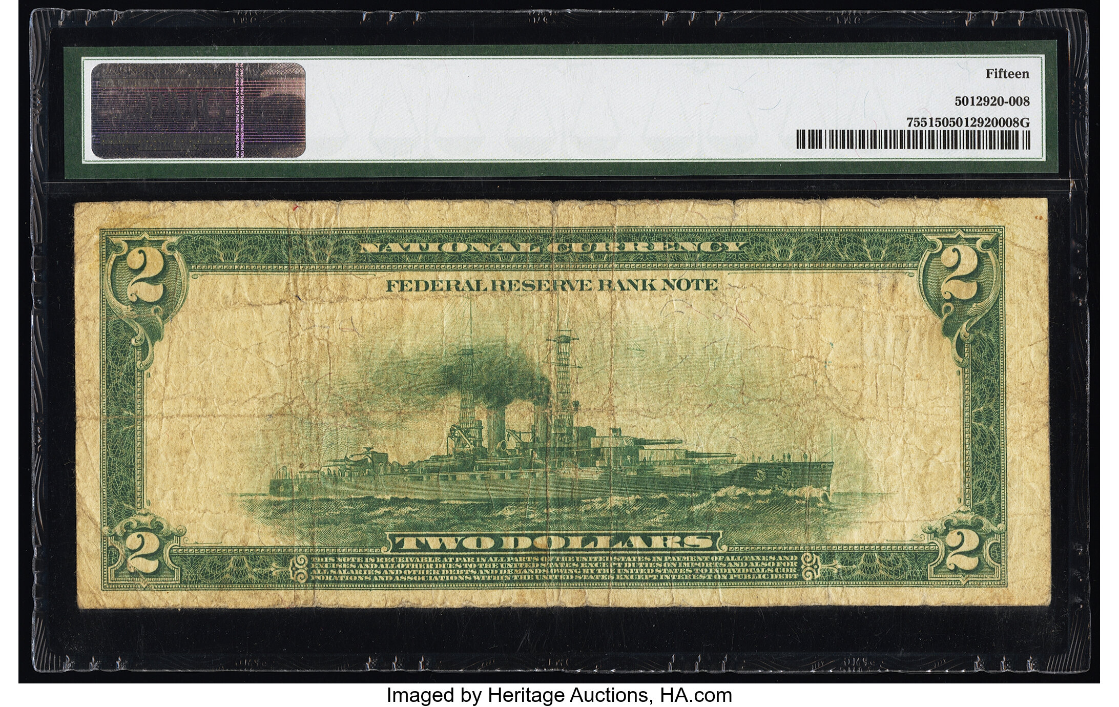 image for: Fr. 755 $2 1918 Federal Reserve Bank Note PMG Choice Fine 15....