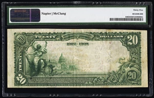 image for: Grand Rapids, WI - $20 1902 Date Back Fr. 646 The Wood County National Bank Ch. # (M)4639 PMG Choice Very Fine 35....