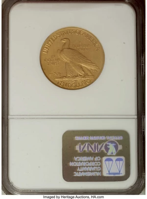 image for: 1908 $10 Motto PR65 NGC....