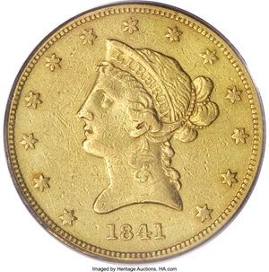 image for: 1841-O $10 VF35 PCGS....