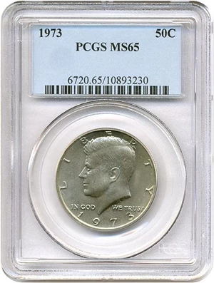 image for: 1973 50c PCGS MS65