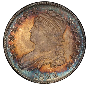 image for: 1822 Capped Bust Half Dollar. O-105. Rarity-2. MS-66 (PCGS). CAC.