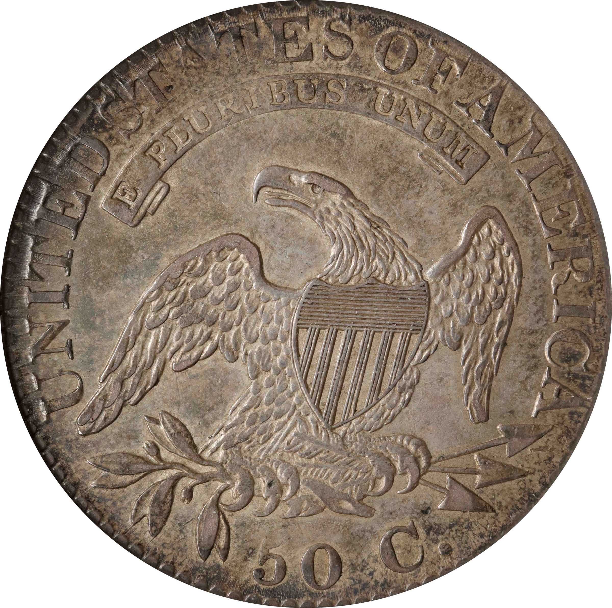 image for: 1824 Capped Bust Half Dollar. O-111. Rarity-3. AU-53 (NGC).