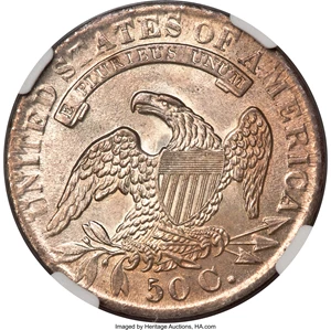 image for: 1831 50C O-107, R.3, MS65 NGC....