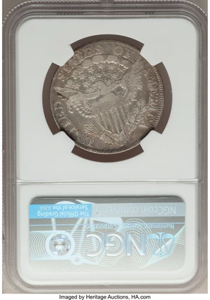 image for: 1805 50C O-108, T-9, High R.4, Fine 12 NGC. NGC Census: (1/8). PCGS Population: (2/4). Fine 12. ...