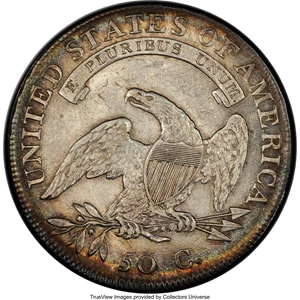 image for: 1808 50C O-106, R.3, AU58 NGC....