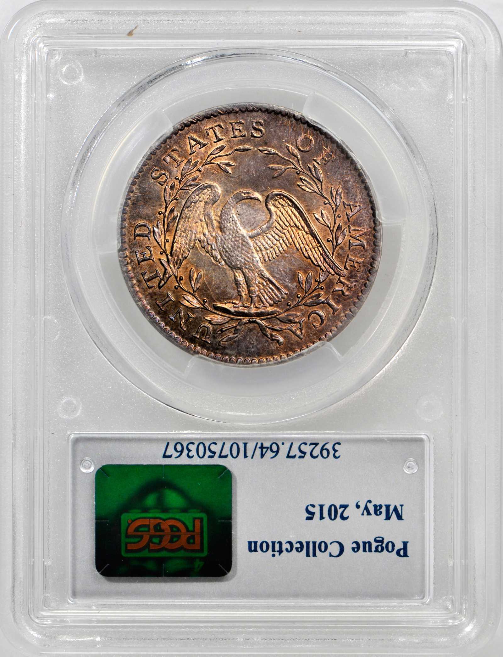 image for: 1795 Flowing Hair Half Dollar. Overton-121a. Rarity-4+. Y over Star. MS-64 (PCGS).