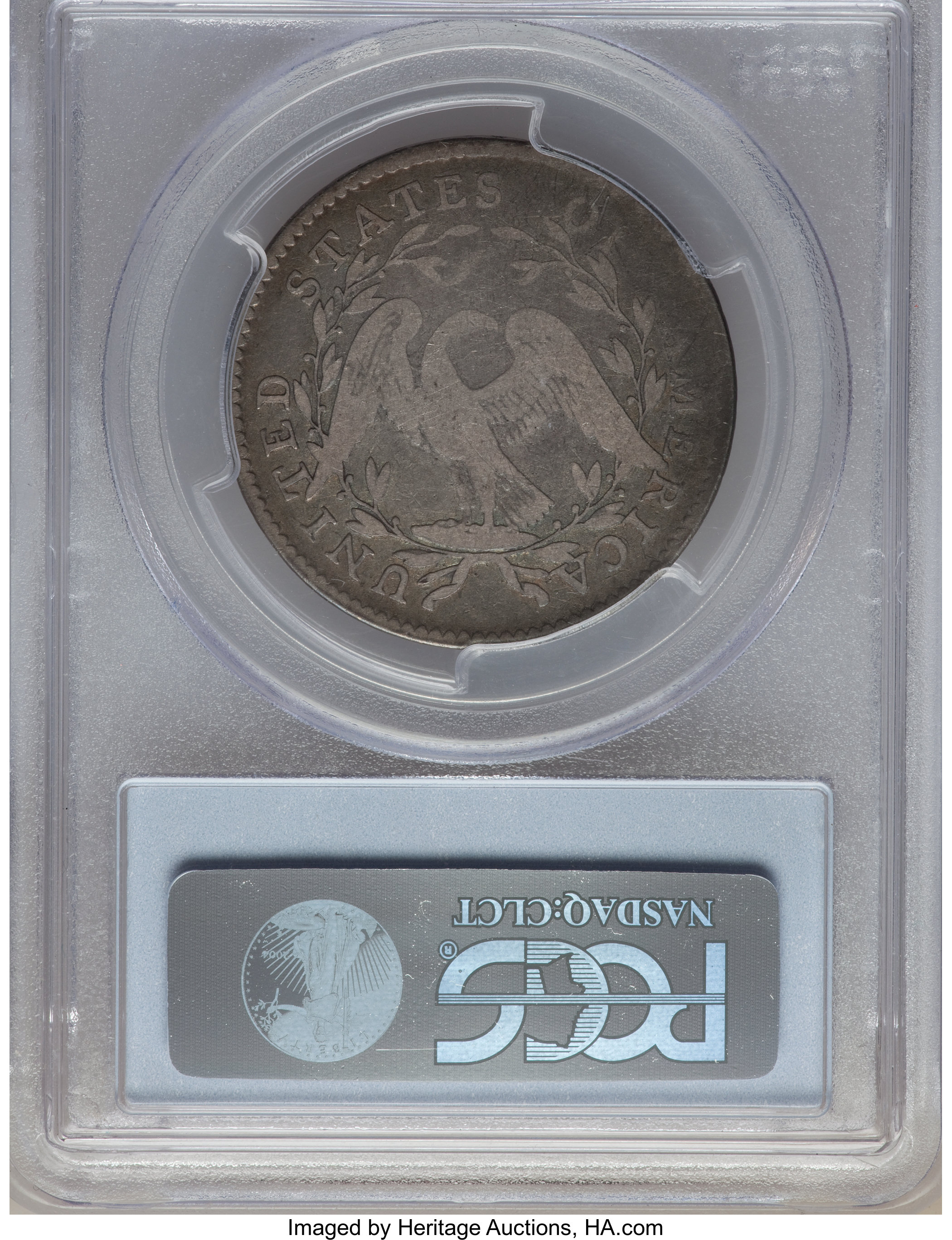 image for: 1795 50C 2 Leaves, Y Over Star, O-121a, R.6, Good 6 PCGS. CAC....