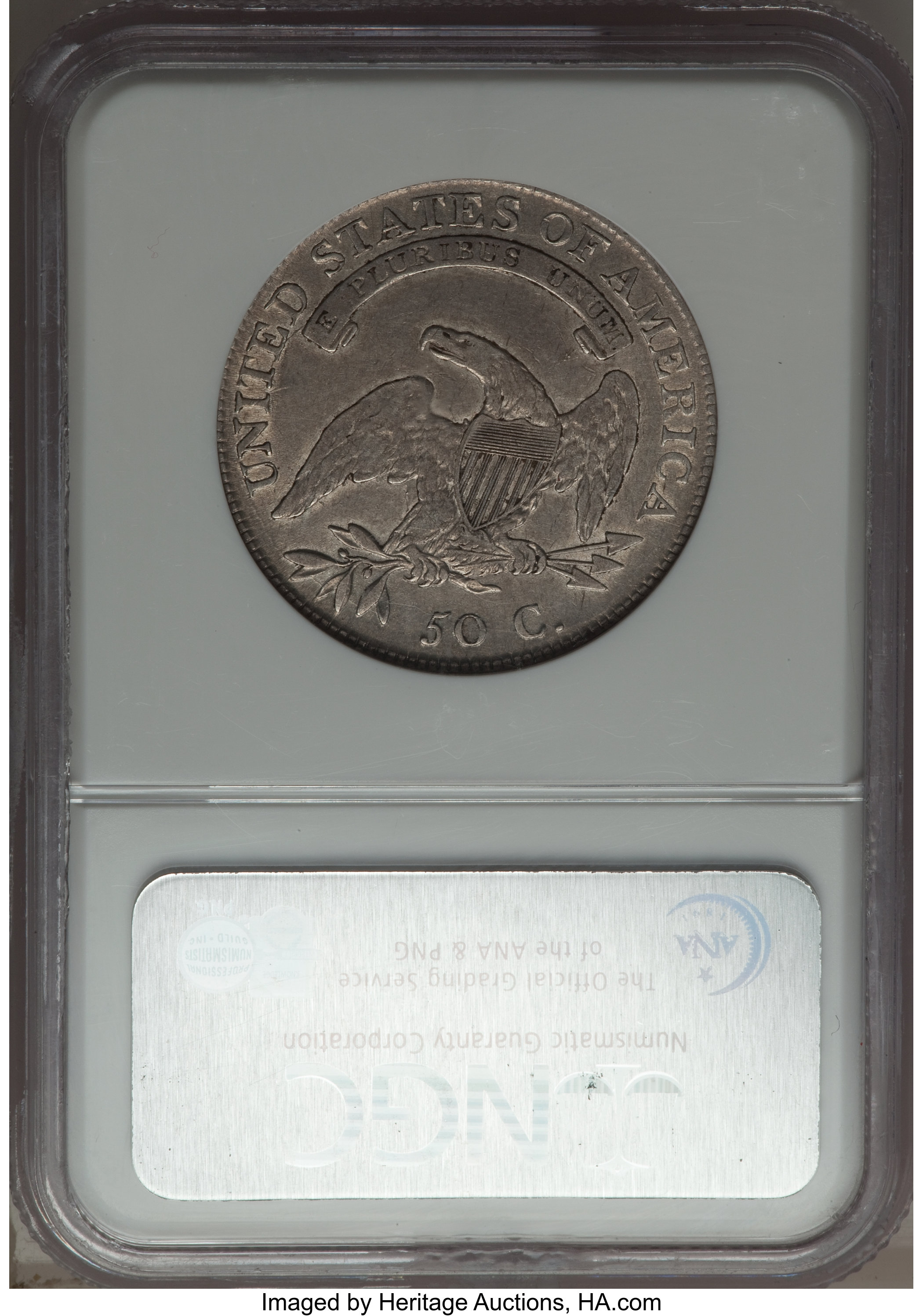 image for: 1808 50C O-102, High R.5, XF40 NGC. NGC Census: (1/1). PCGS Population (1/2).  ...