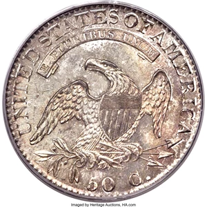 image for: 1823 50C O-108a, R.3, MS64 PCGS. CAC....