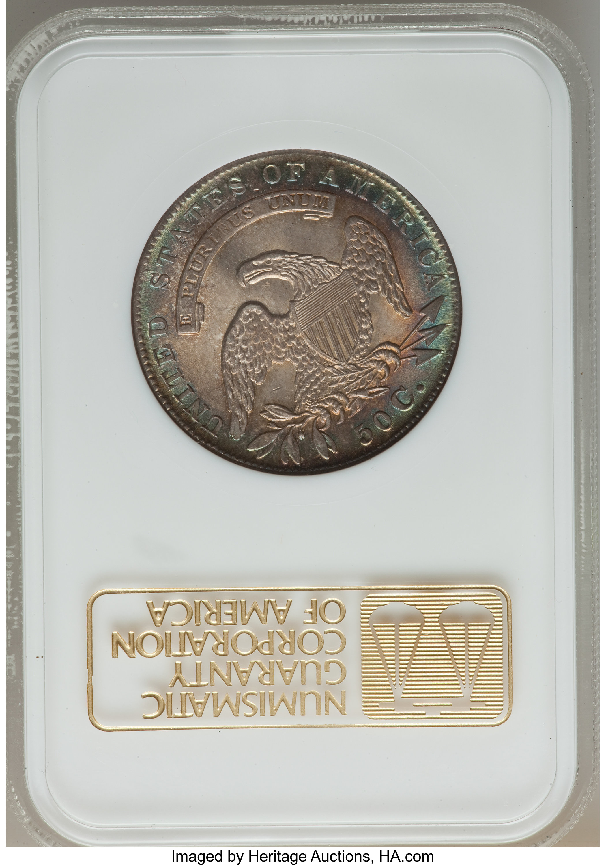 image for: 1835 50C O-110, R.2, AU58 NGC. CAC....
