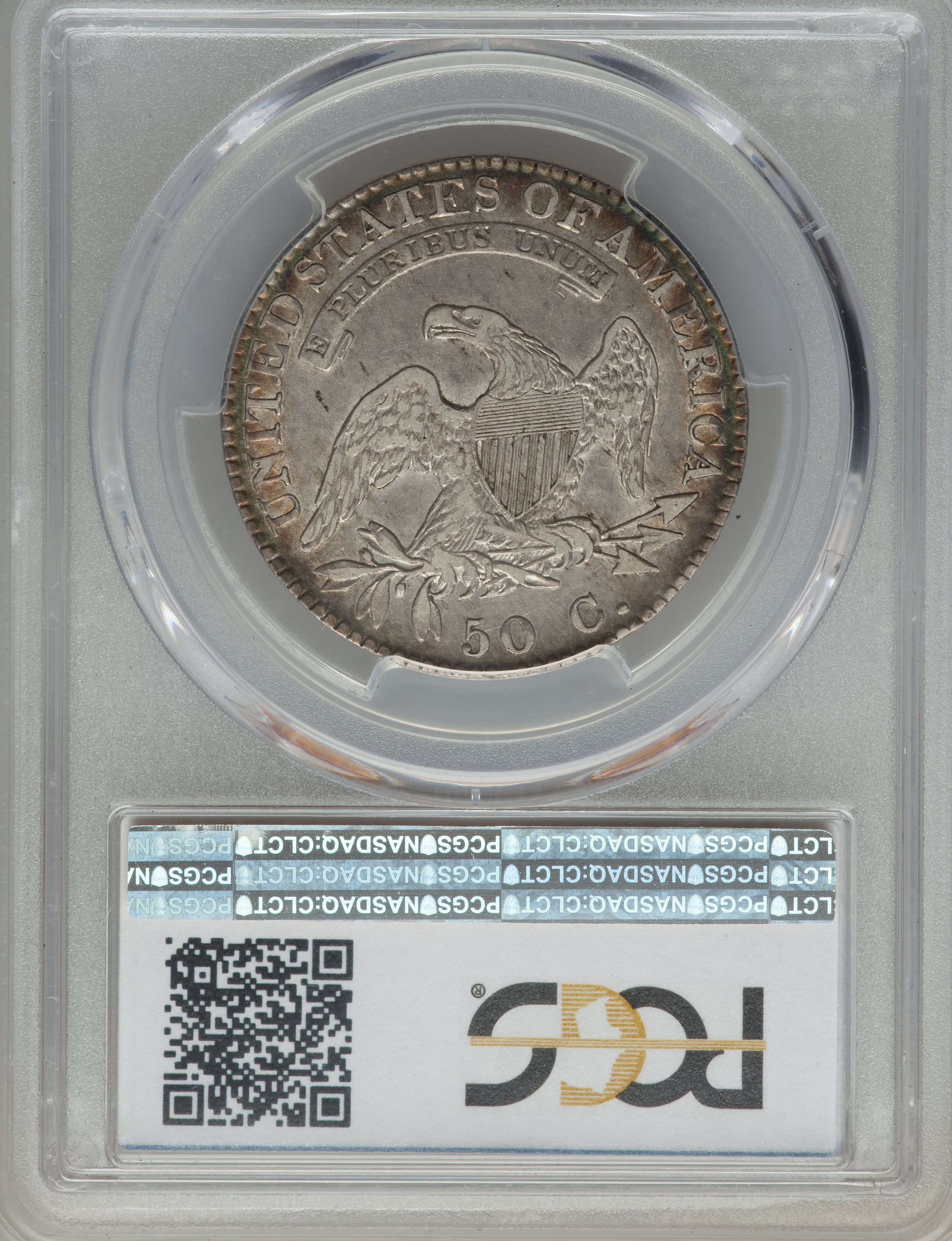 image for: 1822 50C O-108a, R.3, XF40 PCGS. PCGS Population: (1/4). NGC Census: (0/5). CDN: $130 Whsle. Bid for problem-free NGC/PCGS ...