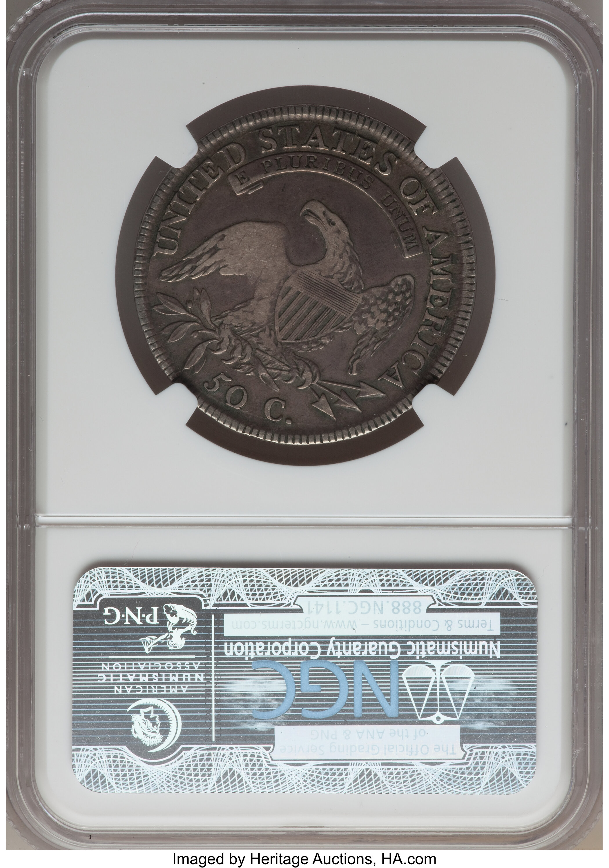 image for: 1810 50C O-102a, R.1, VF30 NGC. Ex: Hilt Collection. NGC Census: (3/16). PCGS Population (1/12).  ...