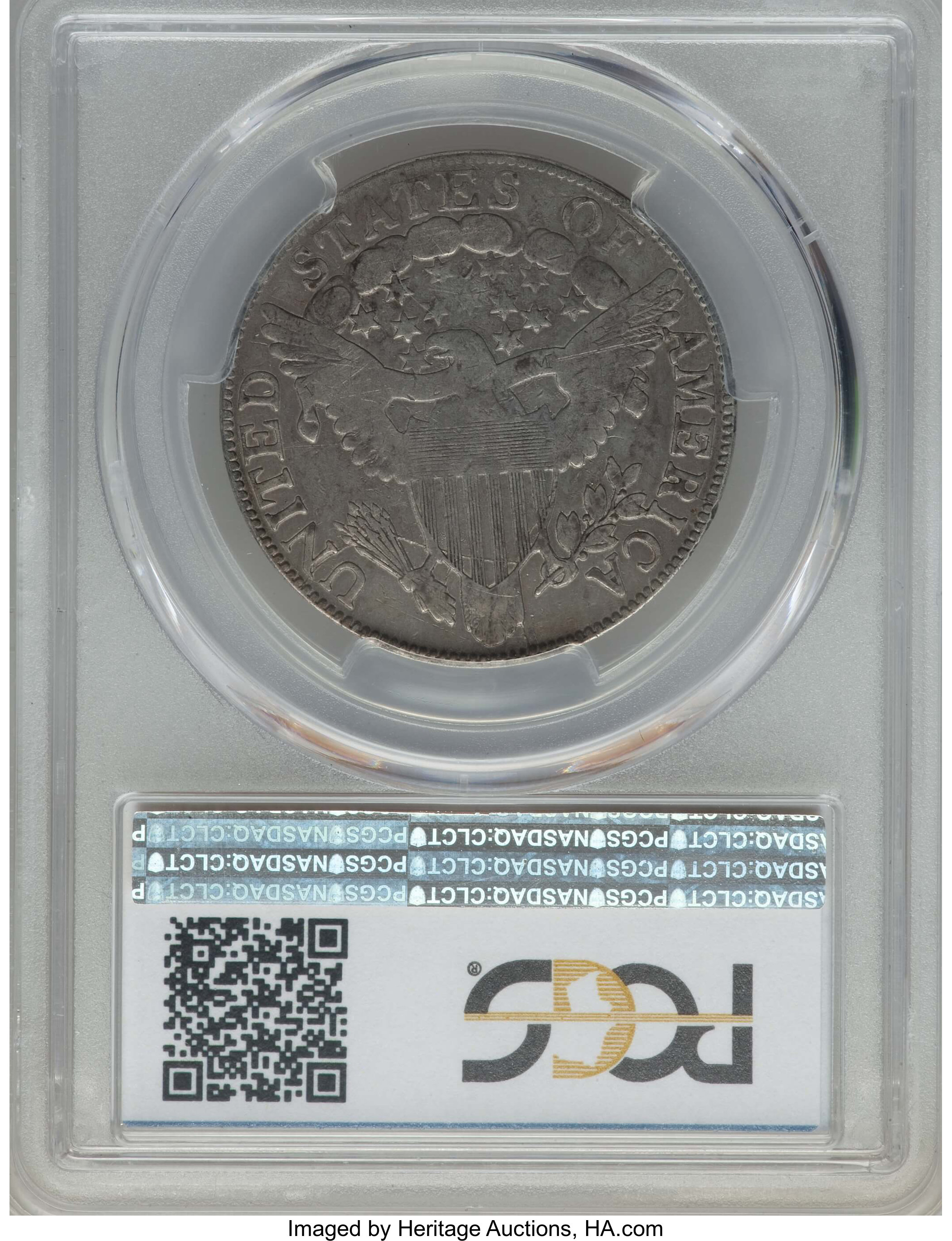 image for: 1805 50C O-109a, T-14, Low R.4, Fine 12 PCGS. PCGS Population: (2/7). NGC Census: (0/11). CDN: $300 Whsle. Bid for problem-...