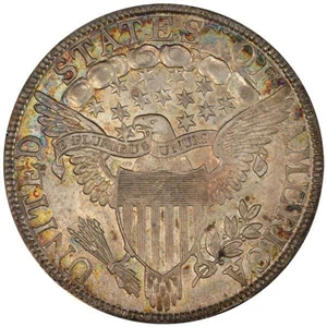 image for: 50C 1803 SMALL 3 O-104 PCGS AU58 CAC