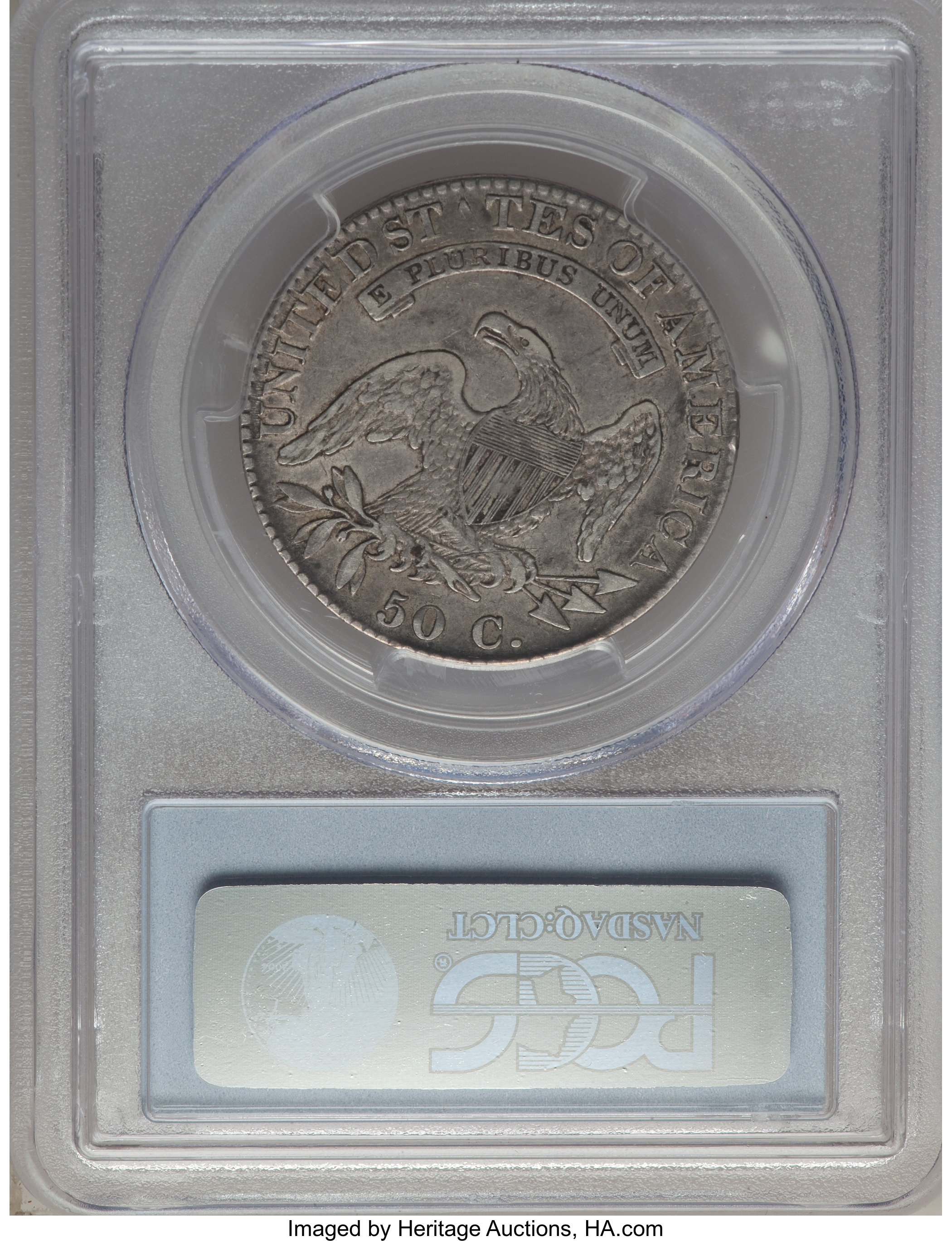 image for: 1822/1 50C O-102, High R.4, XF45 PCGS. PCGS Population: (4/9). NGC Census: (1/4). XF45. ...