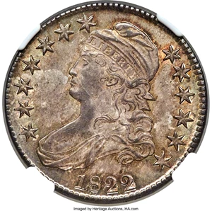 image for: 1822/1 50C O-101, R.1, MS62 NGC....