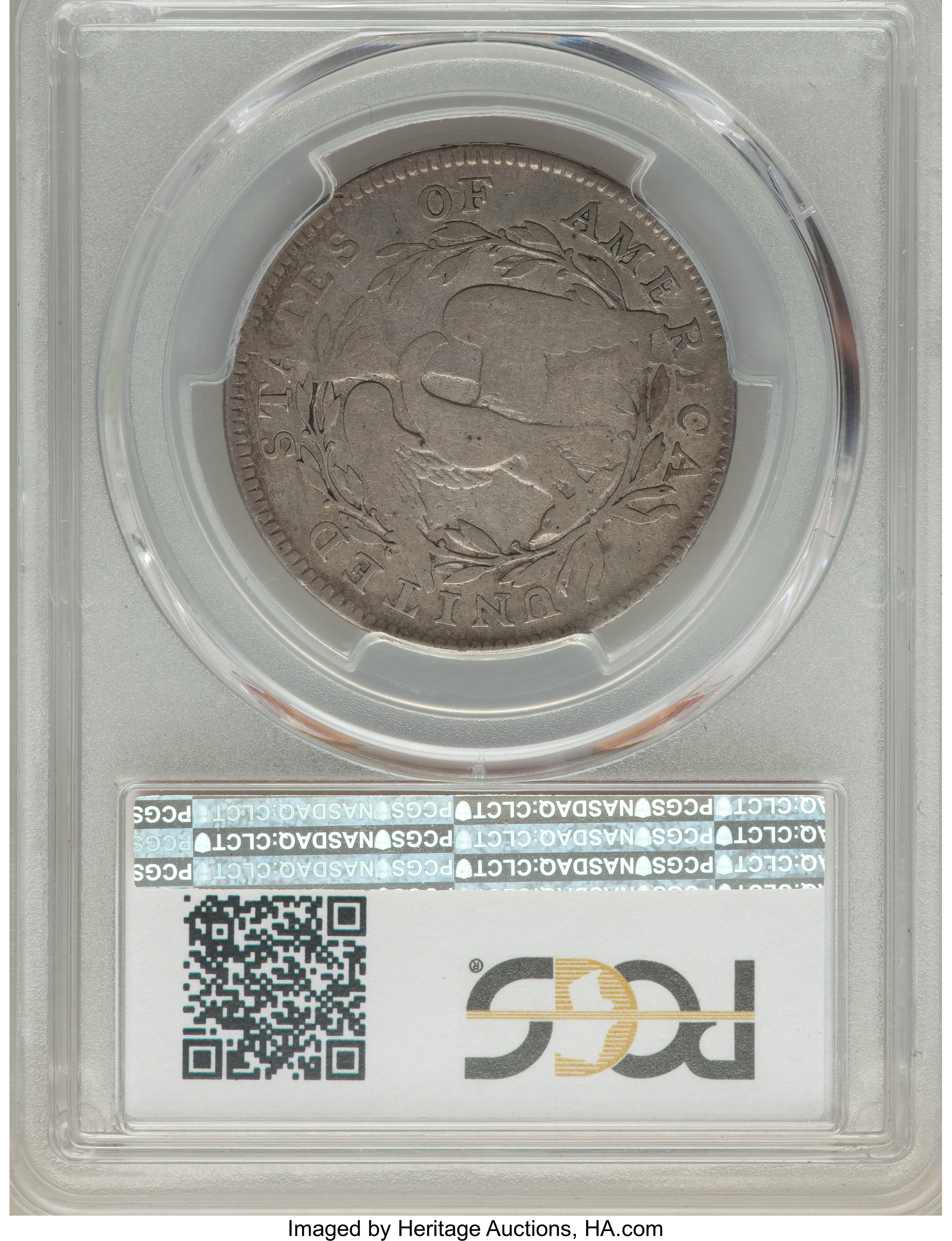 image for: 1795 50C 2 Leaves, O-106, T-30, R.6, VG10 PCGS....
