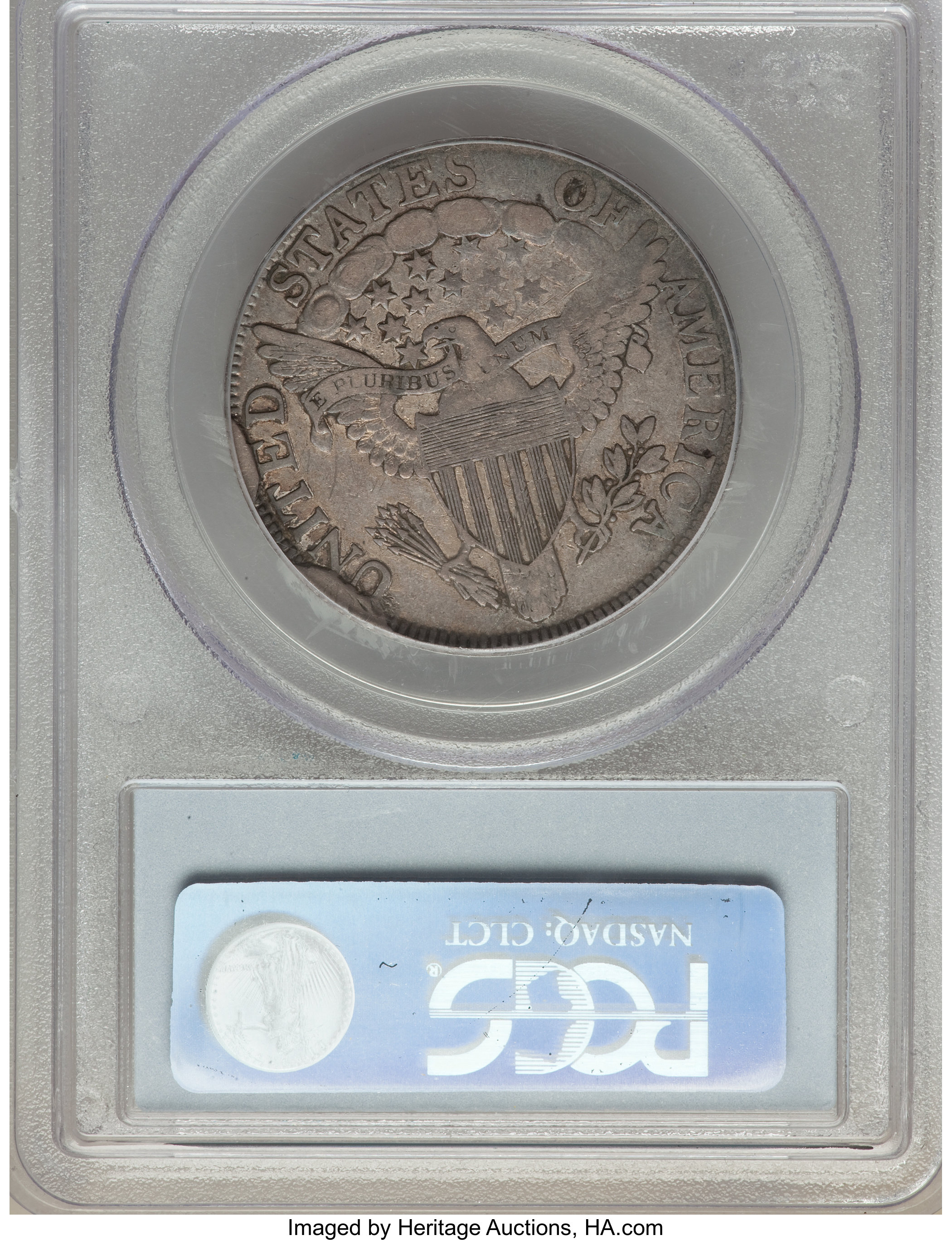 image for: 1806 50C 6 Over Inverted 6, O-111'b', T-11, R.7, VF20 PCGS....