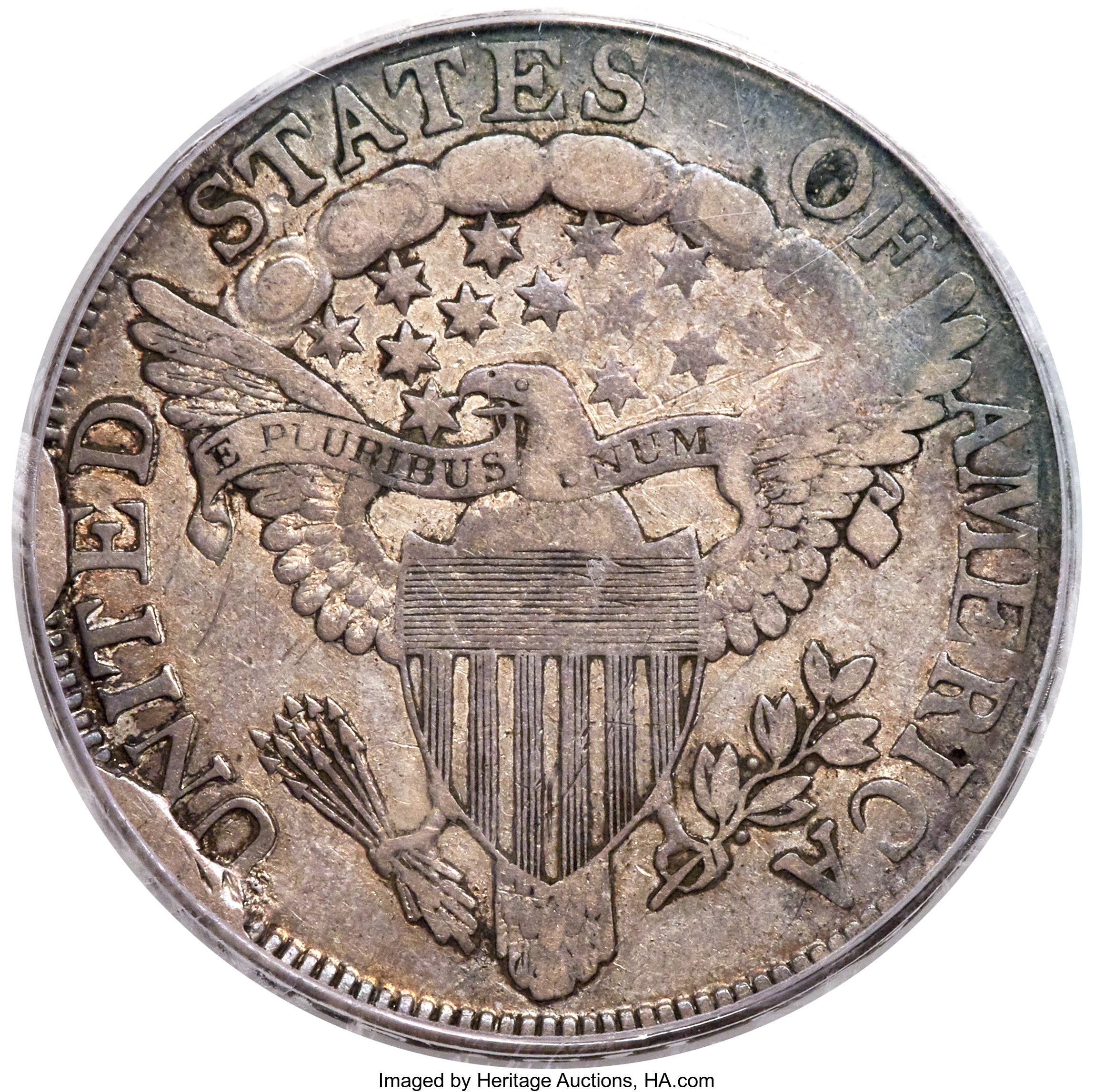 image for: 1806 50C 6 Over Inverted 6, O-111'b', T-11, R.7, VF20 PCGS....