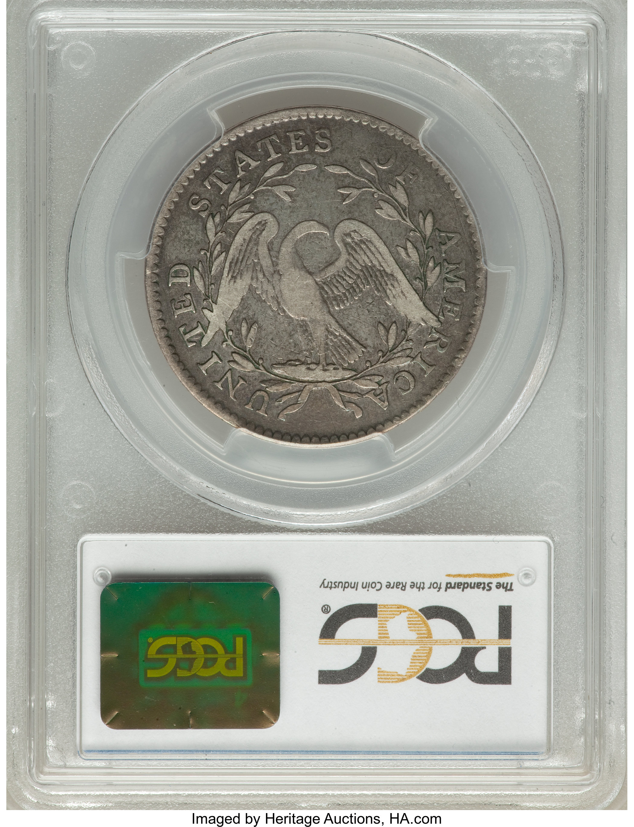 image for: 1795 50C 2 Leaves, Y Over Star, O-121, T-2, High R.4, VF25 PCGS....