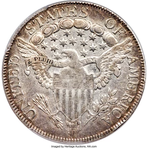 image for: 1806 50C Pointed 6, Stem, O-123', T-23, R.6, XF40 PCGS....