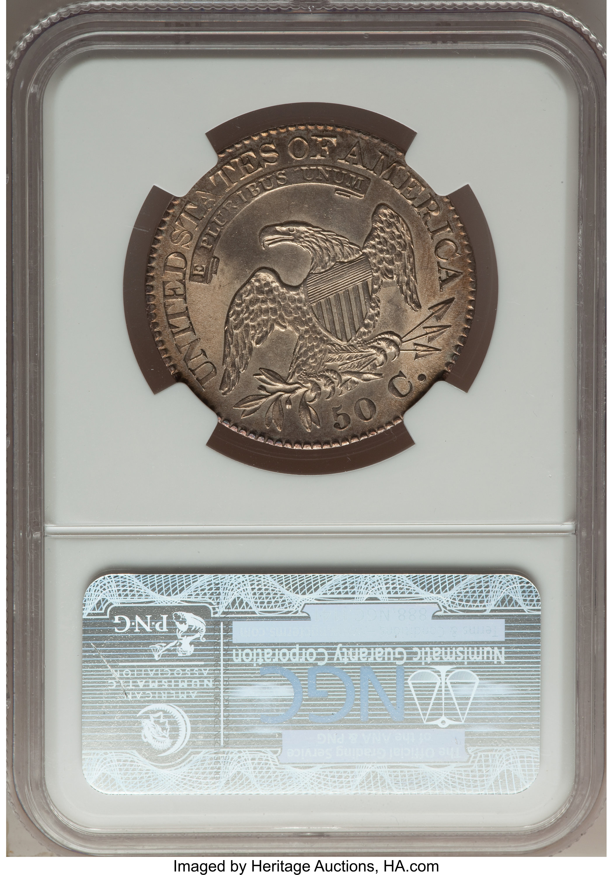 image for: 1825 50C O-105, R.2, MS63 NGC....