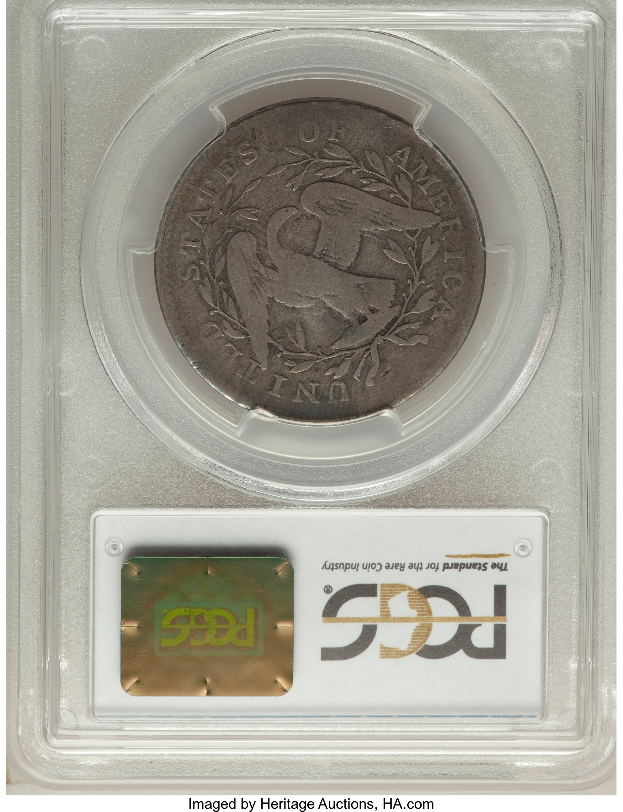 image for: 1795 50C 2 Leaves, O-124, T-12, R.5, VG10 PCGS. PCGS Population: (1/3). NGC Census: (0/11). VG10. ...