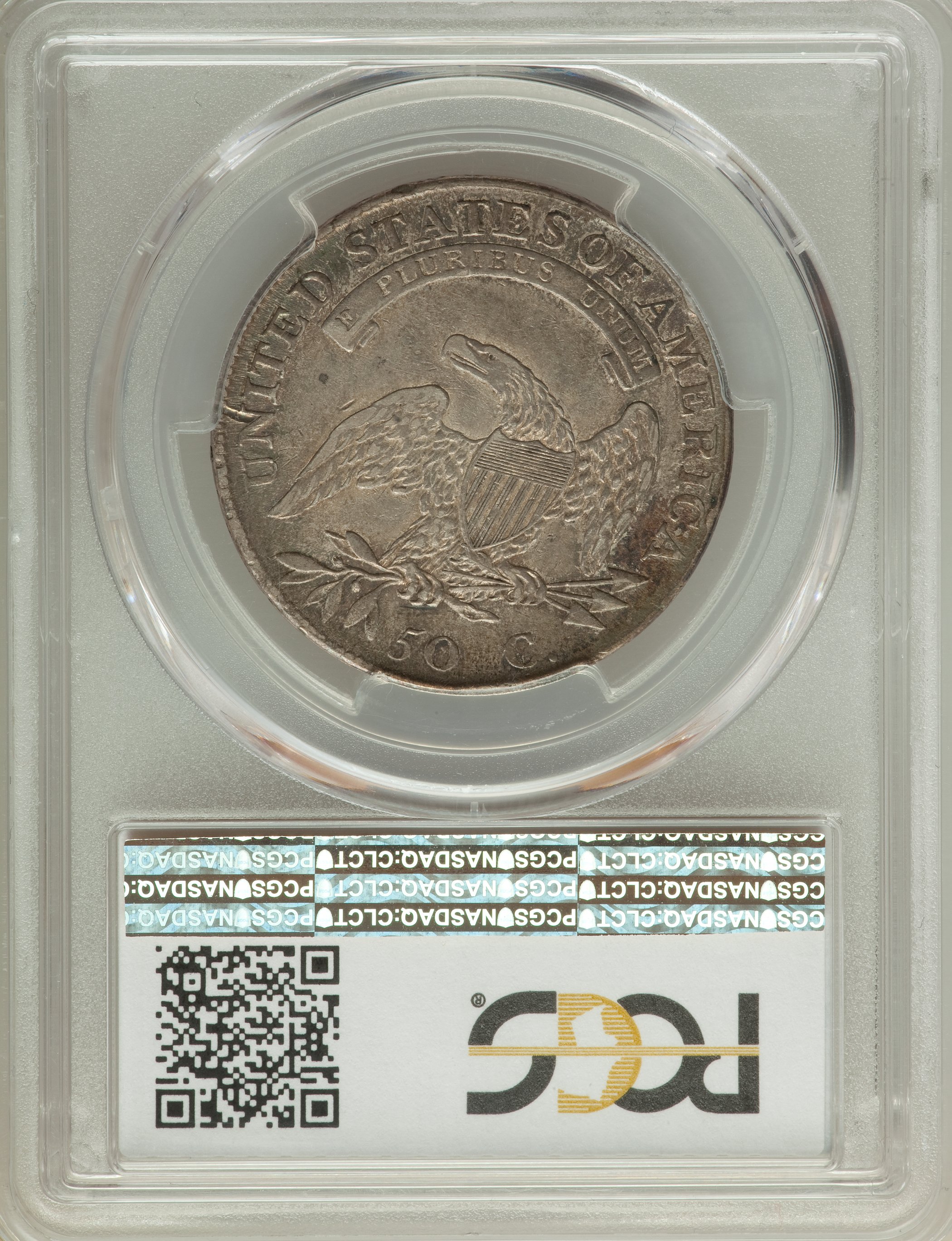 image for: 1808 50C O-108, R.3, VF25 PCGS. PCGS Population: (1/10). NGC Census: (1/3). VF25. ...